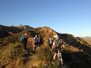 Finishing up another day in the hills above the Giant Office.  Or is this our office?  Sweet.  